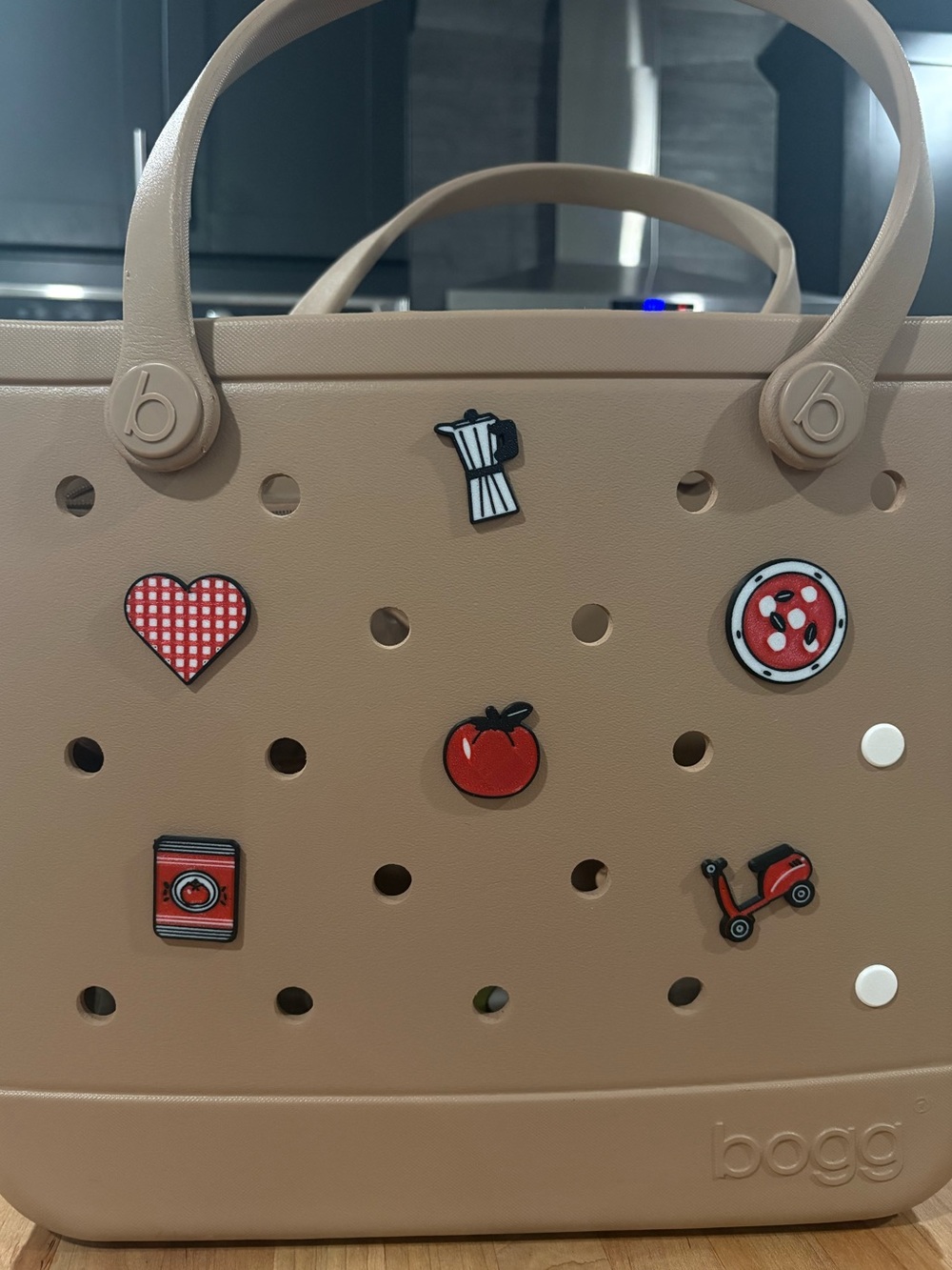 Italian Summer Bogg Bag Charm Set 6pc 3D Printed Waterproof